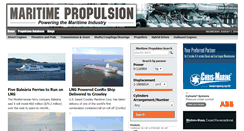 Desktop Screenshot of maritimepropulsion.com