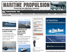 Tablet Screenshot of maritimepropulsion.com